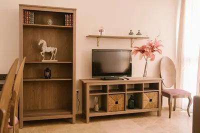 Una televisión o centro de entretenimiento en Alameda Amor Suite by Valcambre