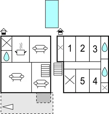 Plano de Awesome Home In Osuna