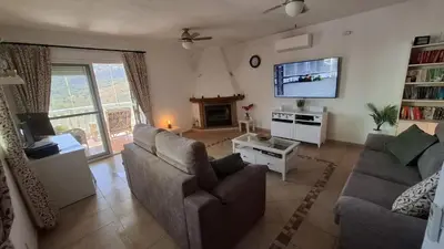 Zona de estar de Villa Mondriana