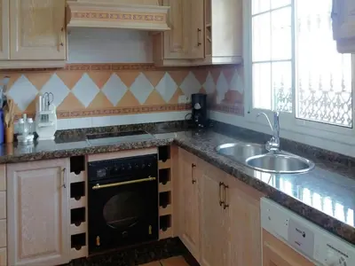 Una cocina o zona de cocina en Villa in Villanueva near El Torcal Park