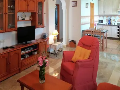 Una cocina o zona de cocina en Villa in Villanueva near El Torcal Park