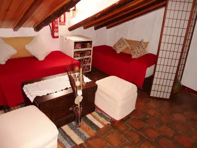 Zona de estar de Cottage in Villanueva near El Torcal