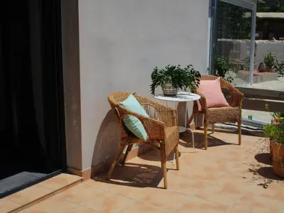 Zona de estar de Casa Pura Vida