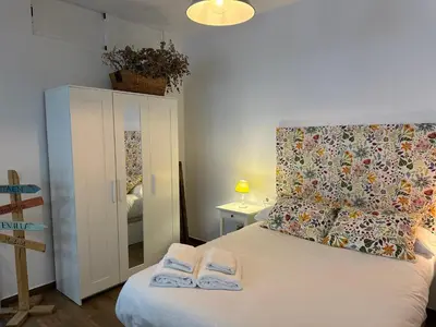 Cama o camas de una habitación en Loft Azahar junto a Puente Romano