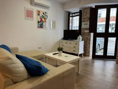 Zona de estar de Loft Azahar junto a Puente Romano