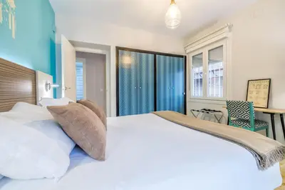Cama o camas de una habitación en Saavedra Confort & City Centre