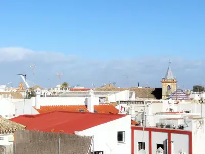Vista general de Sevilla o vista desde el apartamento