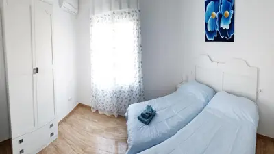 Cama o camas de una habitación en DS Apartamento Plaza Colón
