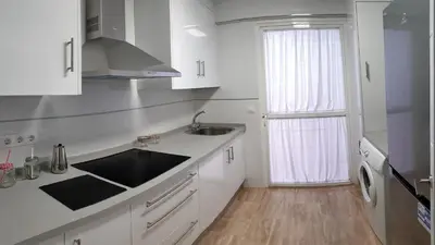 Una cocina o zona de cocina en DS Apartamento Plaza Colón