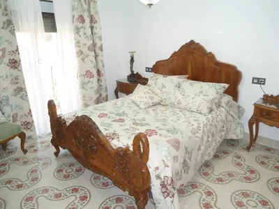 Cama o camas de una habitación en Casa de Los Albas, 6p