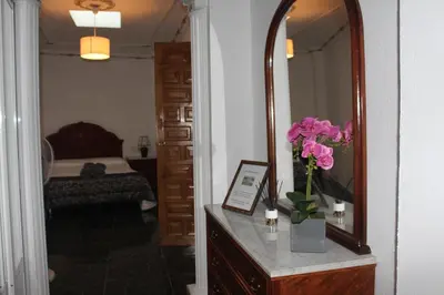 Cama o camas de una habitación en Alojamiento Rural Carmen