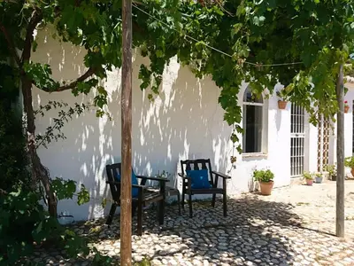 Jardín al aire libre en Cottage in La Joya with Pool and Garden