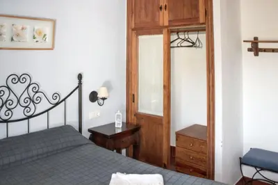 Cama o camas de una habitación en Charming House in Estepa with Shared Pool