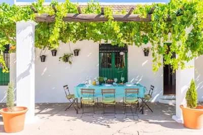 Jardín al aire libre en Huerta la Pimentada