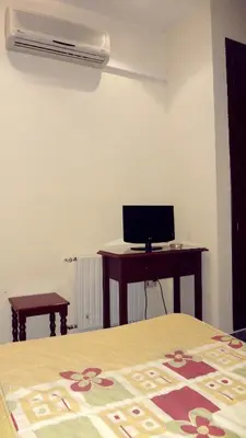 Una televisión o centro de entretenimiento en Hostal el Volao