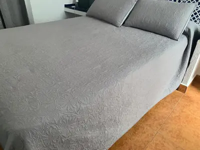 Cama o camas de una habitación en Hostal Alcobia