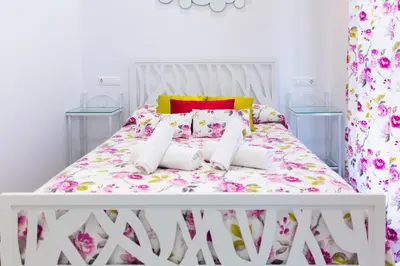 Cama o camas de una habitación en Geysotur Goyas Home