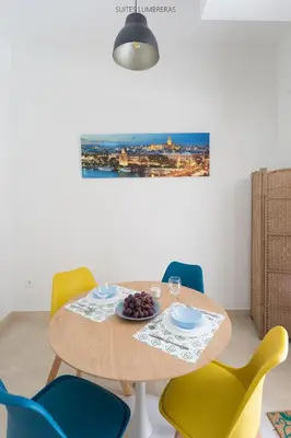 Zona de estar de Suites Lumbreras
