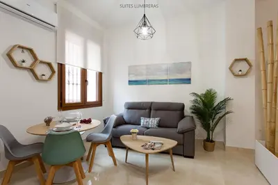 Zona de estar de Suites Lumbreras