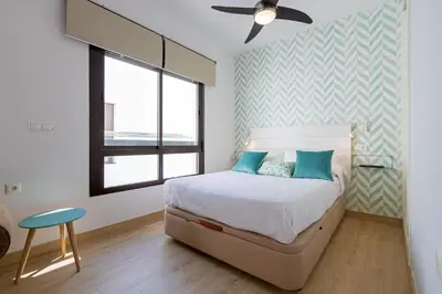 Cama o camas de una habitación en Santa Marina Central Loft by Valcambre