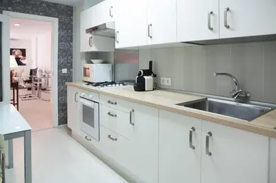 Una cocina o zona de cocina en GRAN APARTAMENTO PLAZA DE ESPAÑA