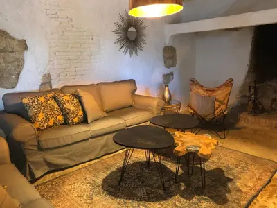 Zona de estar de Casa de la vega