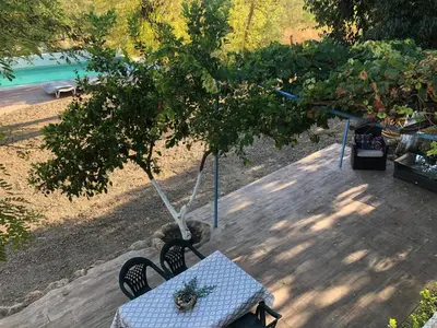 Jardín al aire libre en Casa de la vega