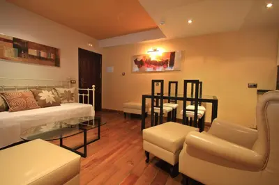 Cama o camas de una habitación en Casa Baños de la Villa