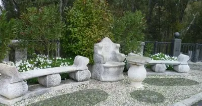 Jardín al aire libre en La casa del viajero