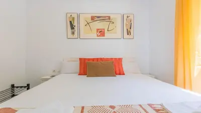 Cama o camas de una habitación en Apartamento Santa Justa