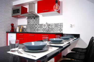 Una cocina o zona de cocina en Fabuloso Loft en Centro Histórico de Córdoba con Parking bajo reserva Tendillas Mezquita-Catedral