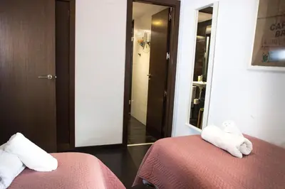 Cama o camas de una habitación en La Casa de Pepón
