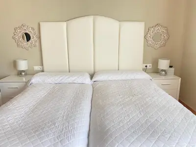 Cama o camas de una habitación en Apartment Lucena Center Atico Parking Gratis