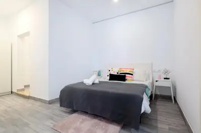 Cama o camas de una habitación en Acogedor LOFT en Bajo CENTRICO
