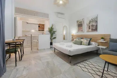 Cama o camas de una habitación en Panther Home Alameda II