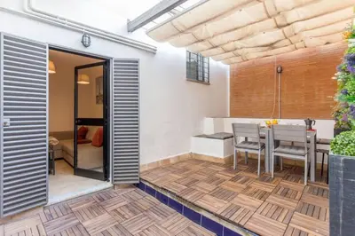 Un patio o zona al aire libre en Panther Home Conde de Ibarra