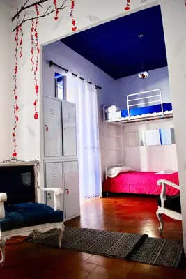 Cama o camas de una habitación en Backpacker Al-Katre