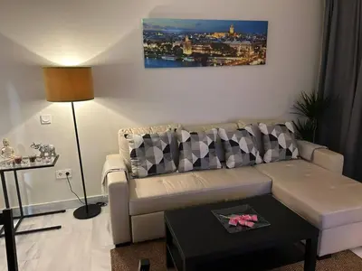 Zona de estar de Apartamento Fibes-Congresos Parking Gratis