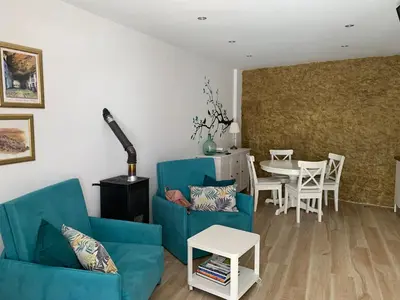 Zona de estar de Casa Cueva El Puente