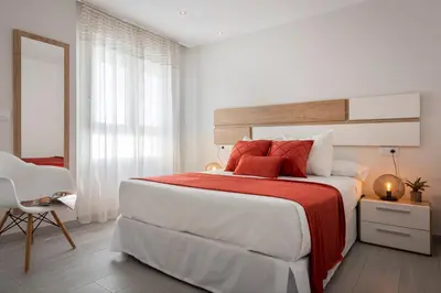 Cama o camas de una habitación en Viviendas con Fines Turísticos 