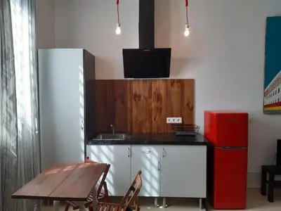 Una cocina o zona de cocina en Paseo de la Ribera 32