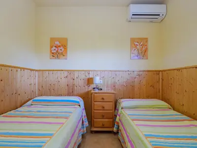 Cama o camas de una habitación en Cubo's Casa Rural Villa Los Mellizos