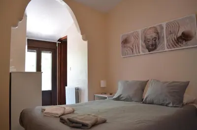 Cama o camas de una habitación en Cortijo Rosario