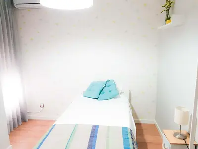 Cama o camas de una habitación en Paseo de La Victoria