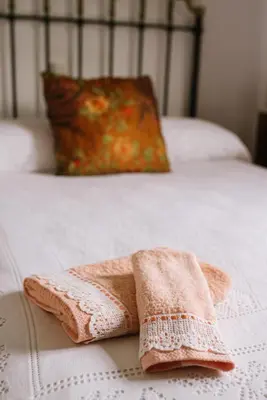 Cama o camas de una habitación en Cortijo Rural Majolero