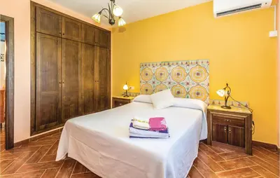 Cama o camas de una habitación en Pet Friendly Home In Periana