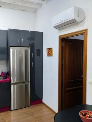 Una cocina o zona de cocina en ALOJAMIENTO LANZA en el CORAZÓN DE SEVILLA