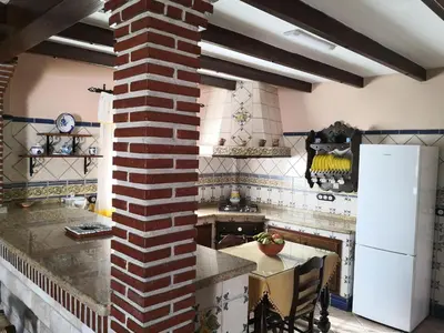 Una cocina o zona de cocina en Villa Hierbabuena