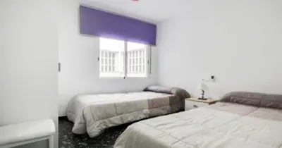 Cama o camas de una habitación en Apartamento San Antón