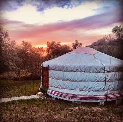 Amanecer o atardecer desde el tented camp o alrededores